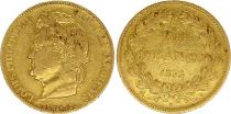 France 20 Francs Louis-Philippe I 1832 B Rouen  - Or
