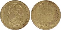 France 20 Francs Louis-Philippe I 1832 B Rouen - Gold
