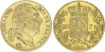 France 20 Francs Louis XVIII - 1819 A Paris Or