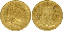 France 20 Francs Louis XVIII - 1821 A Paris - Gold