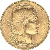France 20 Francs Marian - Rooster 1908