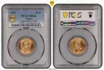France 20 Francs Marian - Rooster 1912 - Gold - PCGS MS 66