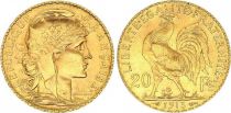France 20 Francs Marian - Rooster 1913 EF