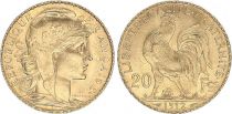 France 20 Francs Marianne - Coq 1912 - Gold