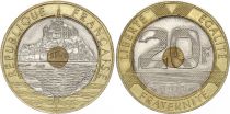France 20 Francs Mont Saint-Michel - 1993 - TTB