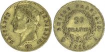France 20 Francs Napoléon I Empereur  Or - millésimes variées