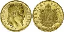 France 20 Francs Napoleon III - Laureate Head - 1868 A Paris Gold