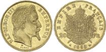 France 20 Francs Napoleon III - Laureate Head - 1868 A Paris Gold