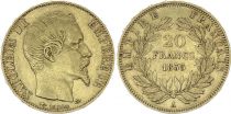 France 20 Francs Napoleon III Empereur 1855 A Paris - Gold