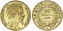 France 20 Francs Napoleon III Empereur 1855 A Paris - Gold