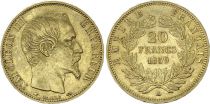 France 20 Francs Napoleon III Empereur 1859 A Paris - Gold