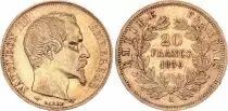 France 20 Francs Napoleon III Empereur 1859 A Paris - Gold