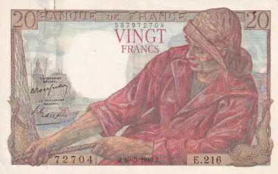 France 20 Francs P�cheur - 10-03-1949 - S�rie E.216