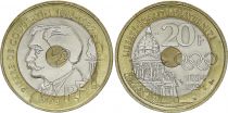 France 20 Francs Pierre de Coubertin - 1994 - TTB