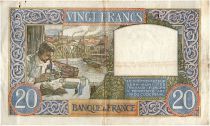 France 20 Francs Science and Industry - 08-05-1941 Serial U.4092