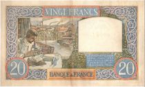 France 20 Francs Science and Industry - 22-08-1940 Serial X.959