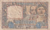 France 20 Francs Science and Labour - 04-12-1941 - Serial C.6844