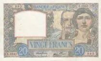 France 20 Francs Science and Labour - 08-05-1971 - Serial E.3943 - VF