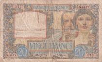 France 20 Francs Science and Labour - 11-06-1941 - Serial N.4417