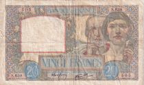 France 20 Francs Science and Labour - 11-07-1940 - Serial S.638