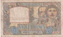 France 20 Francs Science and Labour - 18-09-1941 - Serial E.5765