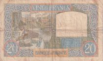 France 20 Francs Science and Labour - 22-08-1940 - Serial X.891
