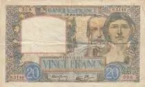 France 20 Francs Science et Travail - 28-08-1941 - S&eacute;rie S.5148