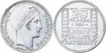 France 20 Francs Turin - 1934 Argent
