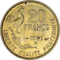 France 20 Francs Woman head - 1951 B Beamont-le-Roger
