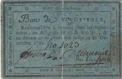 France 20 sols - Orne - Lande-Patry - 1792