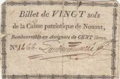 France 20 sols - Orne - Patriotic fund of Nonant - ND