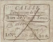 France 20 sous - Vend&eacute;e - Patriotic fund of Lu&ccedil;on - Manuscript or fake period ? -1792