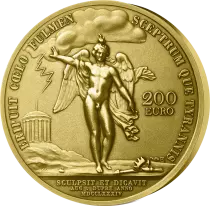 France 200 Euros Haut relief OR - 1 Oz Benjamin Franklin 2025