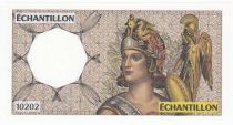 France 200 Francs - Athena - Echantillon Echantillon 10202 - Format Montesquieu