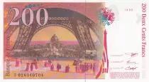 France 200 Francs - Eiffel - 1996 - Lettre F - F.75.02