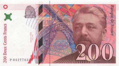 France 200 Francs - Gustave Eiffel - 1996 - S�rie P.042
