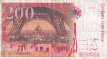 France 200 Francs - Gustave Eiffel - Eiffel tower  - 1995 - Letter L - P.159