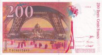 France 200 Francs - Gustave Eiffel - Eiffel tower - 1996 - Letter T - P.UNC - P.159