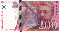 France 200 Francs - Gustave Eiffel - Eiffel Tower - 1996 - Serial A.037 - 190th banknote for this sign - F.75.03A1