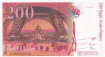 France 200 Francs - Gustave Eiffel - Eiffel tower - 1997 - Letter K - UNC - P.159