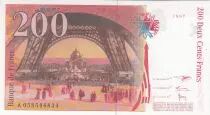 France 200 Francs - Gustave Eiffel - Eiffel tower - 1997 - Serial A.058