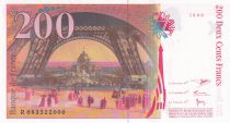 France 200 Francs - Gustave Eiffel - Eiffel tower - 1999 - Letter R - P.159
