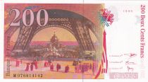 France 200 Francs - Gustave Eiffel - Eiffel tower - 1999 - Lettrer M