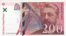 France 200 Francs - Gustave Eiffel - Tour Eiffel  - 1996 - Serial H.047