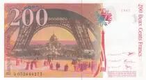 France 200 Francs - Gustave Eiffel - Tour Eiffel  - 1996 - Serial Q.052