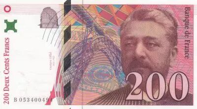 France 200 Francs - Gustave Eiffel - Tour Eiffel  - 1996 - S�rie B.053