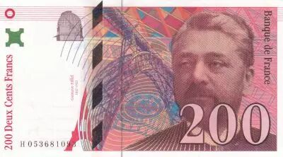 France 200 Francs - Gustave Eiffel - Tour Eiffel  - 1996 - S�rie H.053