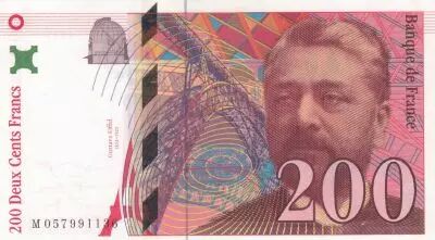 France 200 Francs - Gustave Eiffel - Tour Eiffel  - 1996 - S�rie M.057