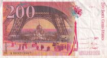 France 200 Francs - Gustave Eiffel - Tour Eiffel - 1995 - Lettre A - F.75.01