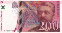 France 200 Francs - Gustave Eiffel - Tour Eiffel - 1995 - Petit numéro A 000002113 - F.75.01